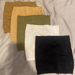 Set of 5 tube tops